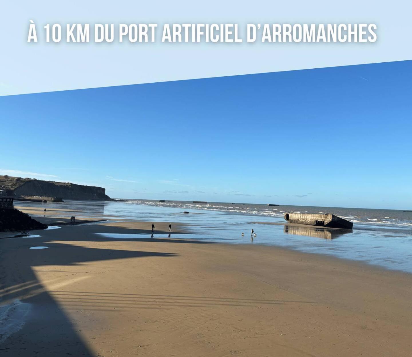 Les Remparts Apt Spacieux 1 Er Etage Renove Joliment Decore Bien Equipe Plein Centre Bayeux Proche Plages Du Debarquement Parking Gratuit A Proximite Luaran gambar